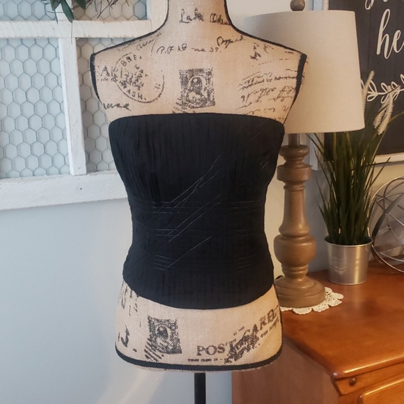Per Se Tops - Per Se by Carlisle black bustier size 10